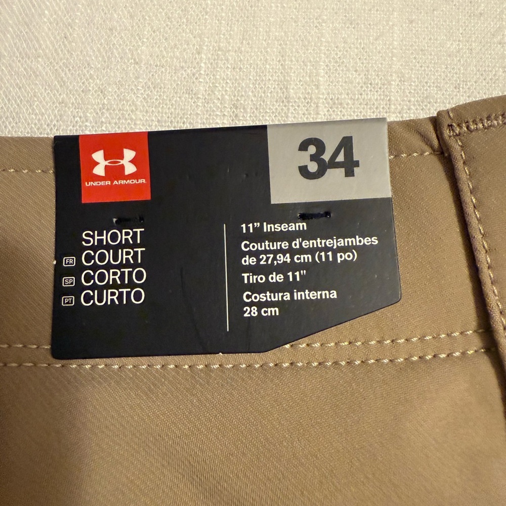 Under Armour Mens Heatgear Shorts size 34, 11 inseam - Picture 4 of 5